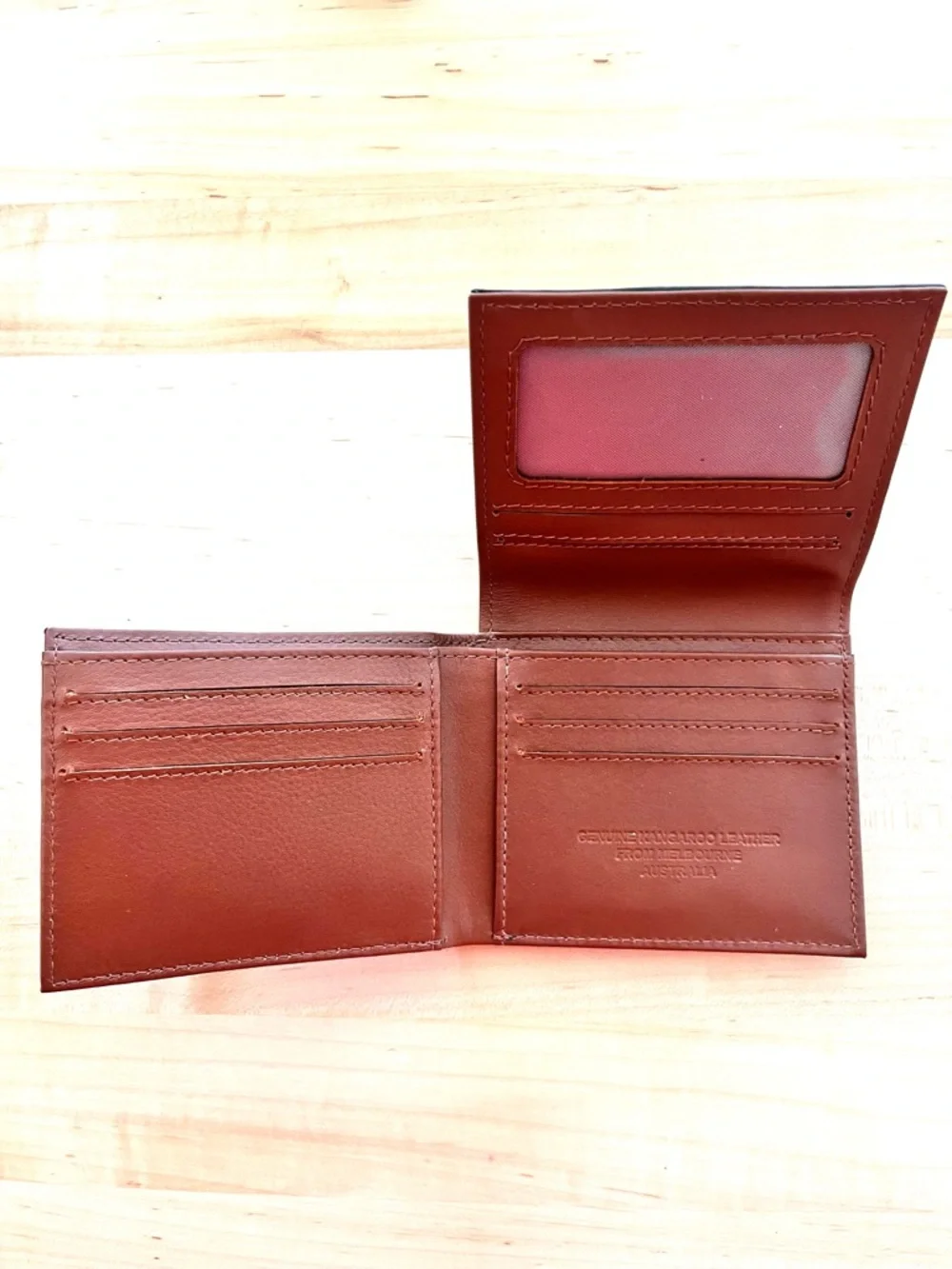 kangaROOS Black Kangaroo Leather Wallet